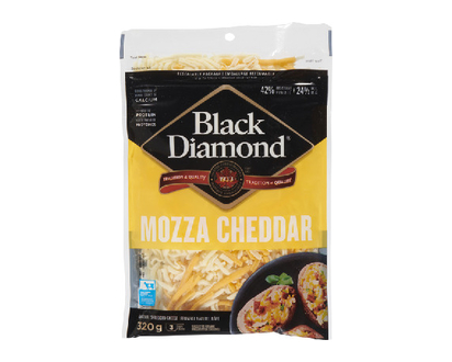 Black Diamond Mozza Cheddar Cheese Shred 320 Gr - 85811
