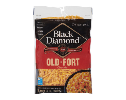 Black Diamond Cheddar Old Cheese Shred 320 Gr - 85819