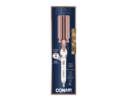 Conair Double Ceramic Triple Barrel Waver 1 Un - 26206