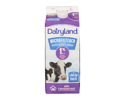 Dairyland 1% Milk Filtered 1.89 Lt - 10885