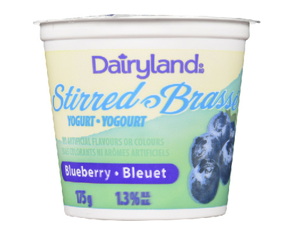 Dairyland Blueberry Stirred Yogurt 175 Gr - 34500