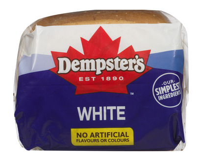 Dempsters White Bread 570 Gr - 02233