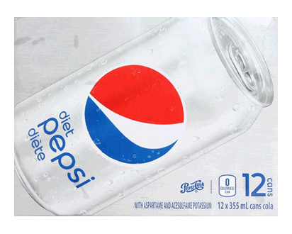 Pepsi Diet Sugar Free 355Ml 12 Pk - 01428