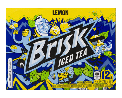 Brisk Lemon Iced Tea 355Ml 12 Pk - 01520