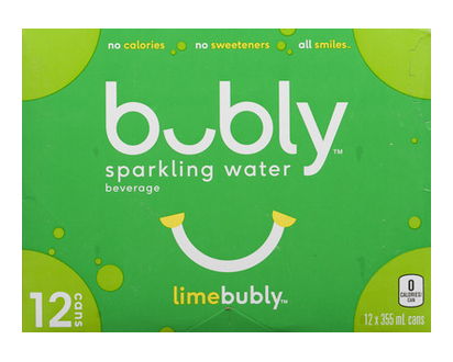 Bubly Sparkling Water Lime 355Ml 12 Pk - 14918
