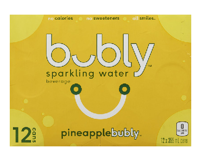 Bubly Pineapple 355Ml 12 Pk - 15817