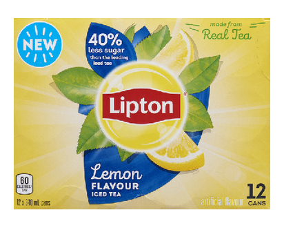 Lipton Lemon Iced Tea 340Ml 12 Pk - 15831