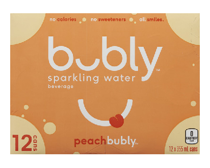 Bubly Peach 355Ml 12 Pk - 15886