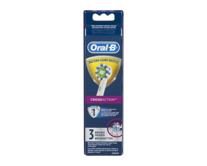 Oral-B Cross Actn X Flmnt Rep Brush Head 3 Pk - 12668