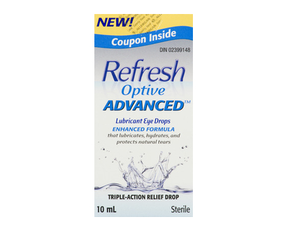 Refresh Optive Advanced Eye Drops 10 Ml - 94307