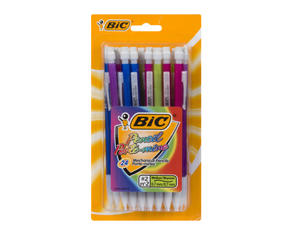 Bic Shimmers Mech Pencil Black 0.7Mm 24 Pk - 40696