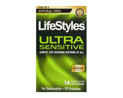 Lifestyles Condoms Ultra Sens 12+2 Bns 14 Pk - 01714