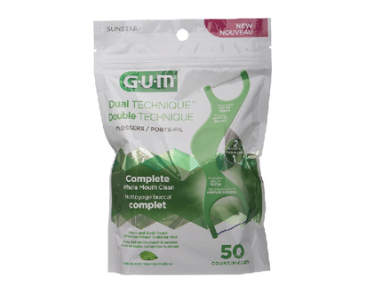 Gum Flosser Dual Technique 50 Pk - 00459