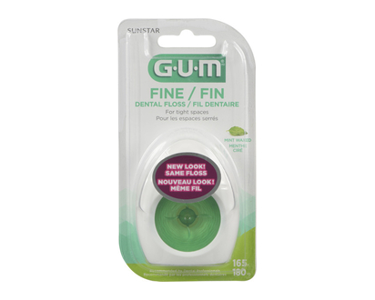 Gum Fine Mint Waxed Floss 165M 1 Un - 00500