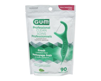 Gum Professional Clean Flosser 90 Pk - 30307