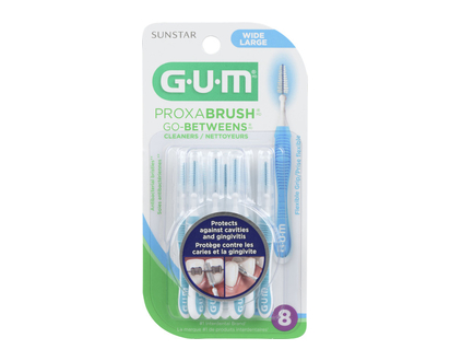 Gum Proxabrush Traveler Wide 8 Pk - 30517