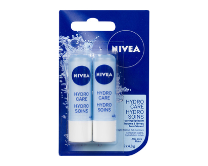Nivea Lip Care Hydro Care 2X4.8g 9.6 Gr - 00007