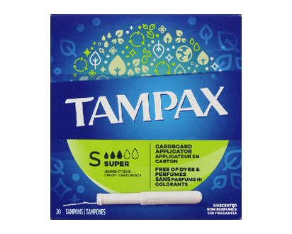 Tampax Biodegradable Tampons Appl Sp 20 Pk - 38010