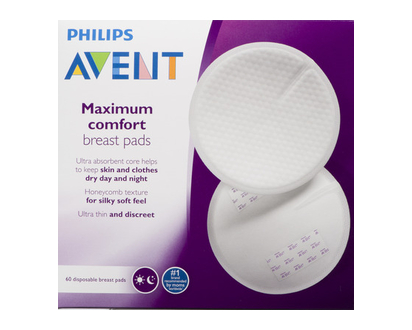 Avent Max Comfort Breast Pads 60 Pk - 07621