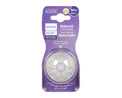 Avent Natural Response Nipple Flow 3 1M 2 Pk - 09312