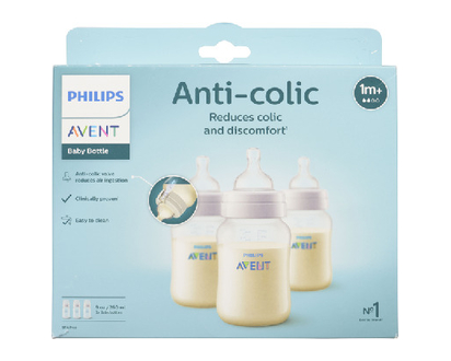 Avent Anticolic Baby Bottle 9Oz 3 Pk - 09360