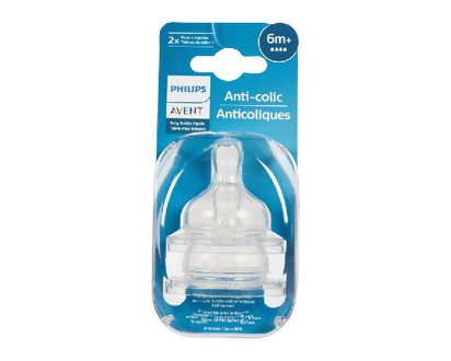 Avent Anti Colic Nipple Flow 4 2 Pk - 09399