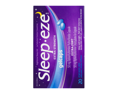 Sleep Eze D Extra Strength Gel Capsules 20 Pk - 01720