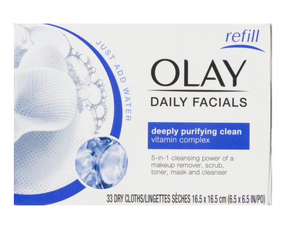 Olay Daily Facials Cleans Cloth Ref Oily 33 Pk - 04126