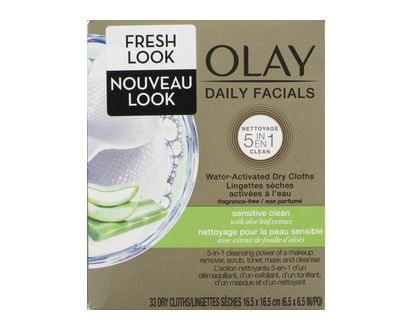 Olay Daily Facials Cleans Cloth Ref Sens 33 Pk - 04128