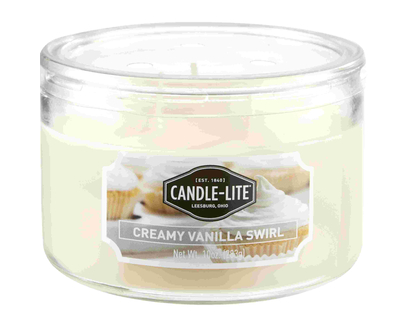 Candlelite 3 Wick Jar Vanilla Swirl 10 Oz - 34430