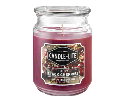Candlelite Jar Juicy Black Cherries 18 Oz - 35051