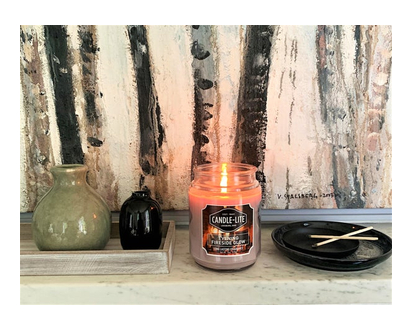 Candlelite Jar Evening Fireside Glow 18 Oz - 37452