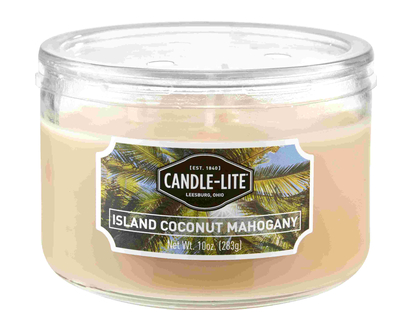 Candlelite 3 Wick Jar Coco Mahogany 10 Oz - 38851