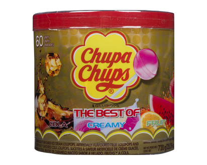 Chupa Chups Lollypop Tub 60 Pk - 61502