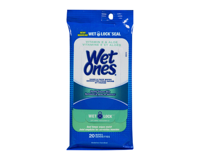 Wet Ones Vitamin E & Aloe Travel Pk 20 Pk - 01261