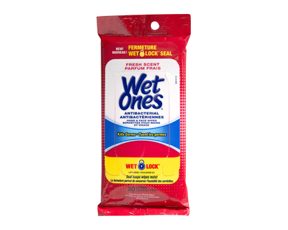 Wet Ones Antibacterial Travel Pack 20 Pk - 01263