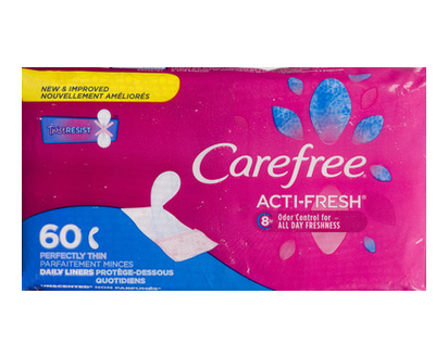 Carefree Acti Fresh Body Shape Thin To Go 60 Pk - 06984