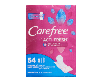 Carefree Acti Fresh Body Shape Regular 54 Pk - 06994