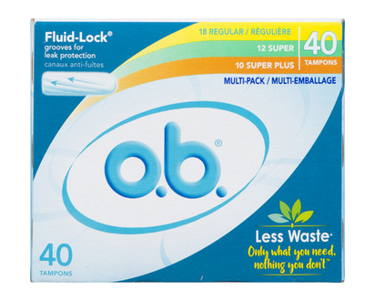 O.b. Multi-Pack Reg Super Super Plus 40 Pk - 07011