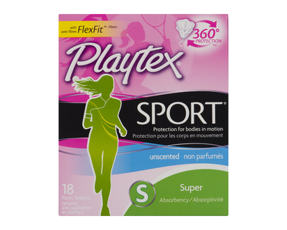 Playtex Tampons Sport Unsc Super 18 Pk - 08111