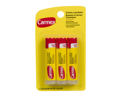 Carmex Classic Lip Balm Stick 3 Pk - 01247