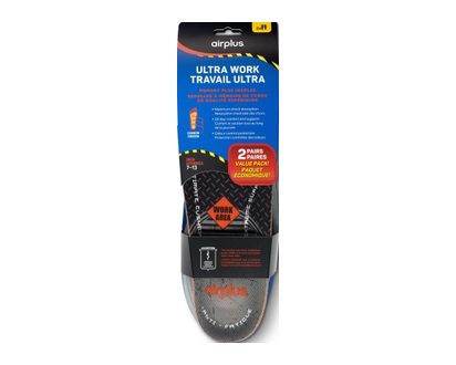 Airplus Ultra Work Insole Mn Value Pack 2 Pr - 20315