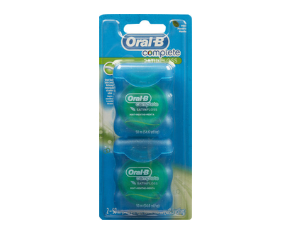 Oral B Complete Satin Dental Floss 50M 2 Pk - 82585