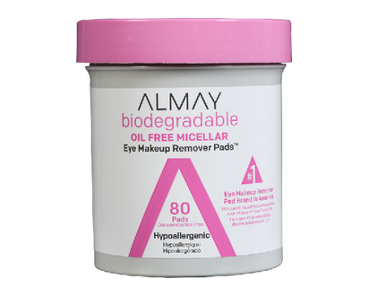 Amy Biodgrd Micellar Eye Makeup Remvr Pads 80 Pk - 11554