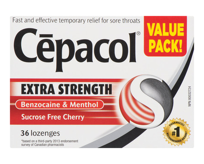Cepacol Loz Es Sugar Free Cherry 36 Pk - 90183
