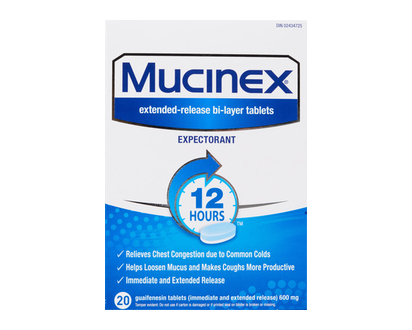 Mucinex 12Hr Chest Congestion Expctrant Tb 20 Pk - 93244