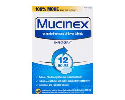 Mucinex 12Hr Chest Congestion Expctrant Tb 40 Pk - 93245
