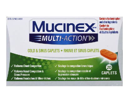Mucinex Multi Action Cold & Sinus 20 Pk - 95485
