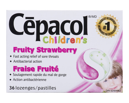 Cepacol Children Fruity Strawberry 36 Pk - 98910