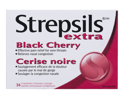 Strepsils Extra Black Cherry 36 Pk - 99223